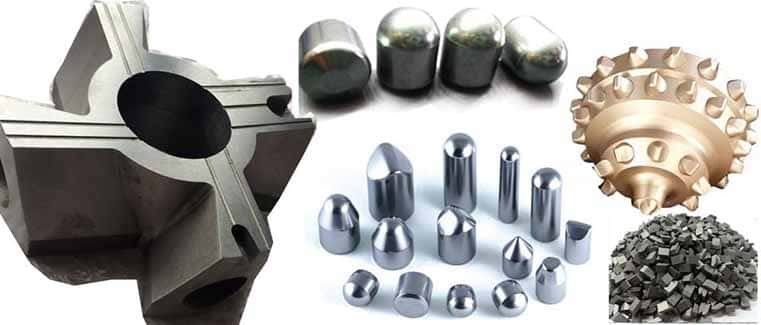 Boutons et Inserts pour le Forage