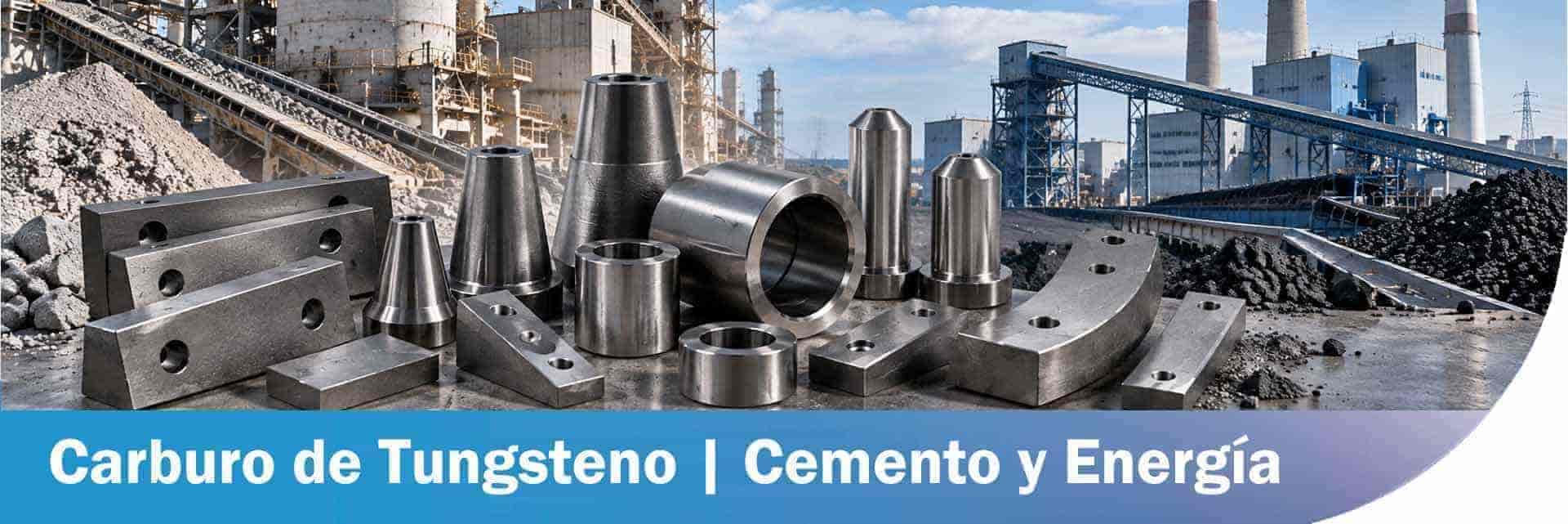 Soluciones antidesgaste de carburo de tungsteno para cemento y energía – Diseñadas para molienda, erosión por partículas y condiciones de proceso severas