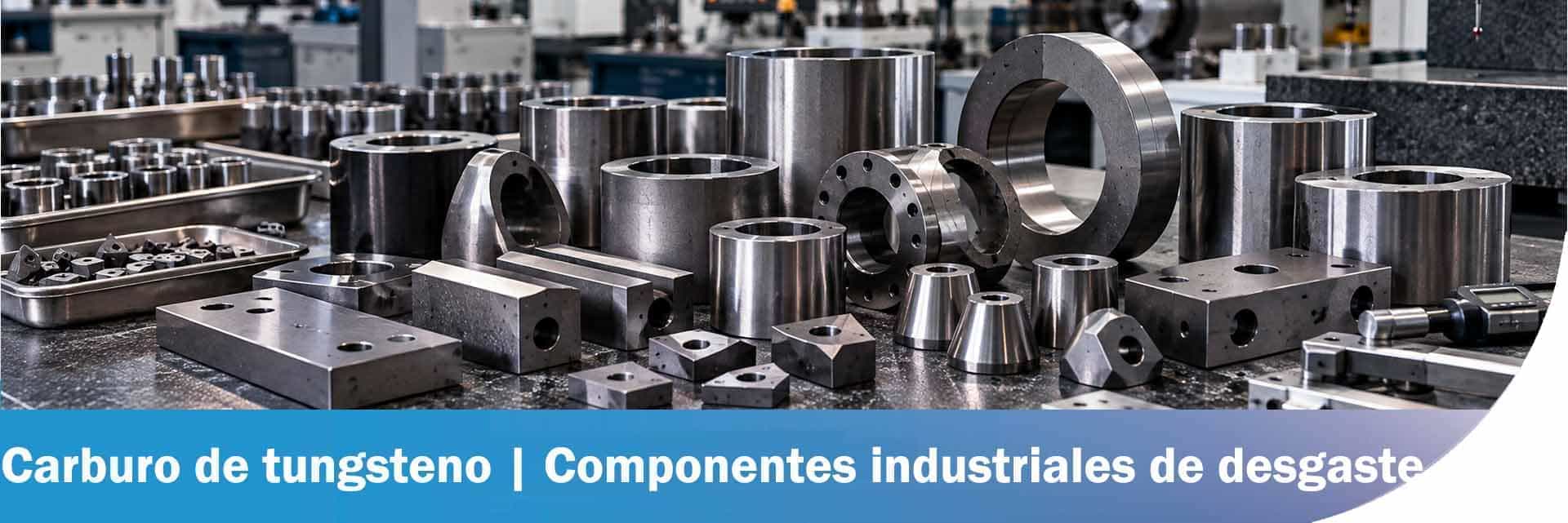 Componentes de desgaste de carburo de tungsteno para aplicaciones industriales de alto desgaste