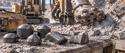 Tungsten carbide Componentes para perforación y corte de roca