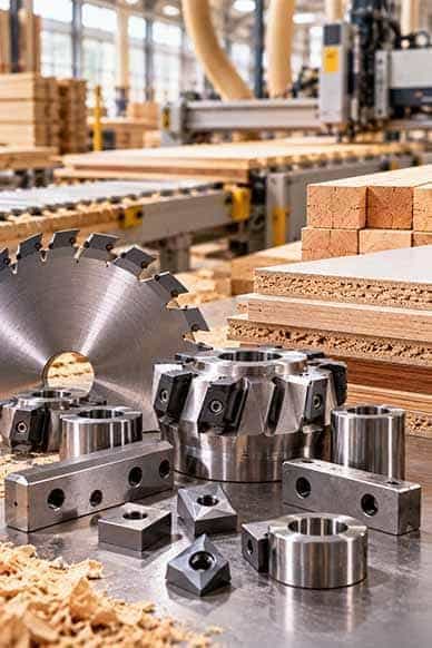 Soluciones antidesgaste de carburo de tungsteno para el procesamiento de madera – Diseñadas para corte, conformado y materiales derivados de la madera abrasivos