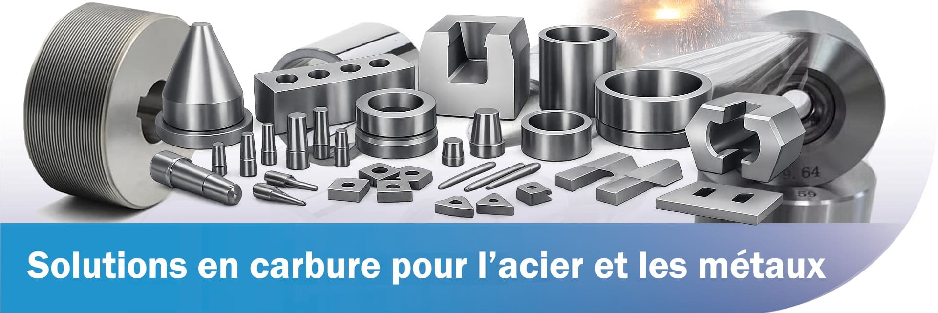 Composants d’usure en carbure de tungstène pour la transformation de l’acier et des métaux