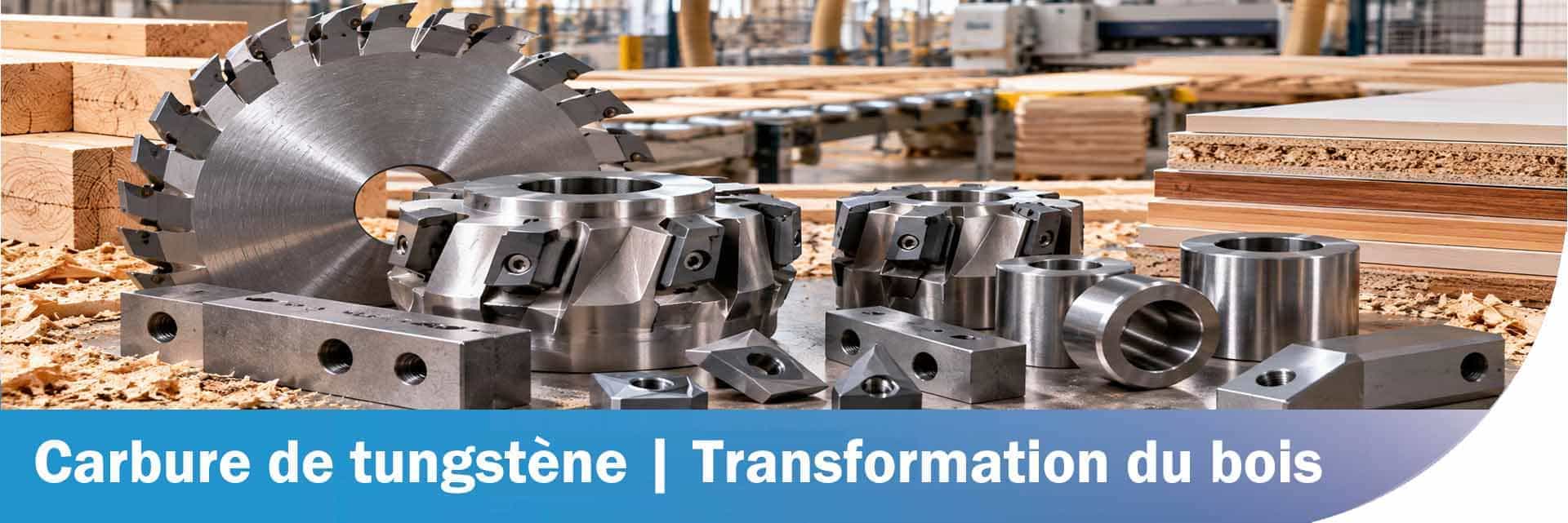 Solutions d’usure en carbure de tungstène pour la transformation du bois – Conçues pour la coupe, le façonnage et les matériaux dérivés du bois abrasifs
