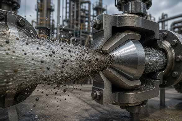 Erosión por partículas en flujos de alta velocidad: el carburo de tungsteno como solución de ingeniería