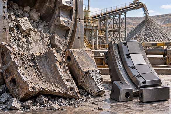 Pourquoi les composants d’usure miniers défaillent: mécanismes d’usure et solutions en carbure de tungstène