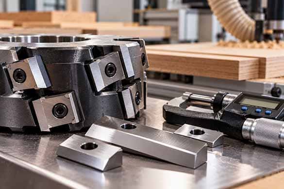 Tolérances et état de surface des composants en carbure de tungstène pour le travail du bois
